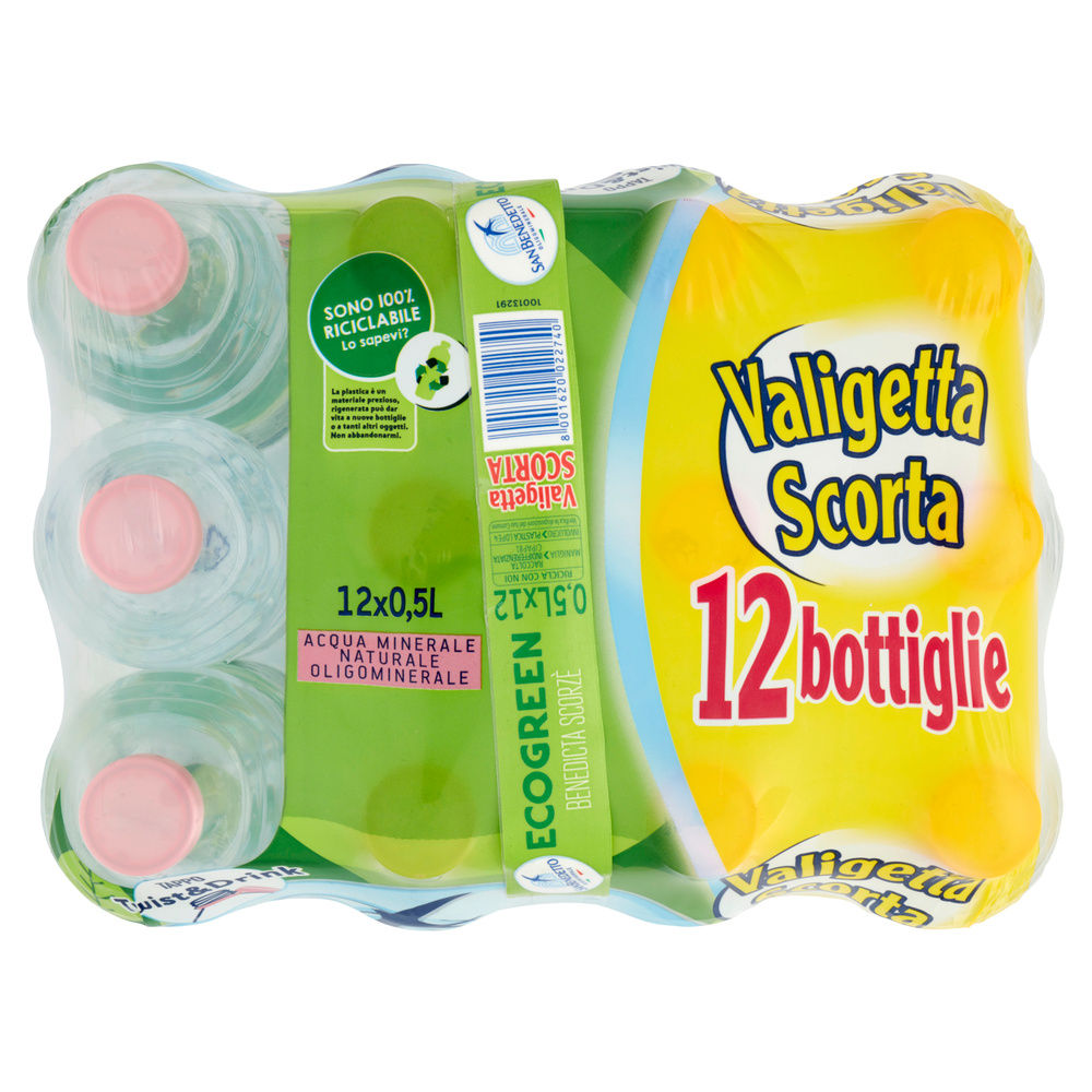 ACQUA MINERALE NATURALE ECOGREEN SAN BENEDETTO CLUSTER ML 500 X 12 - 7