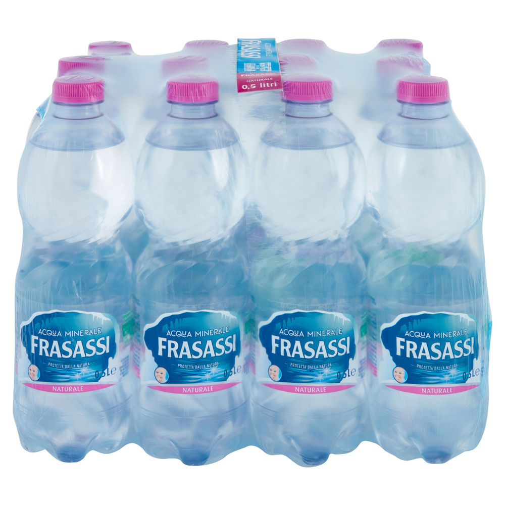 ACQUA OLIGOMINERALE NATURALE FRASASSI CLUSTER ML 500 X 12 - 2