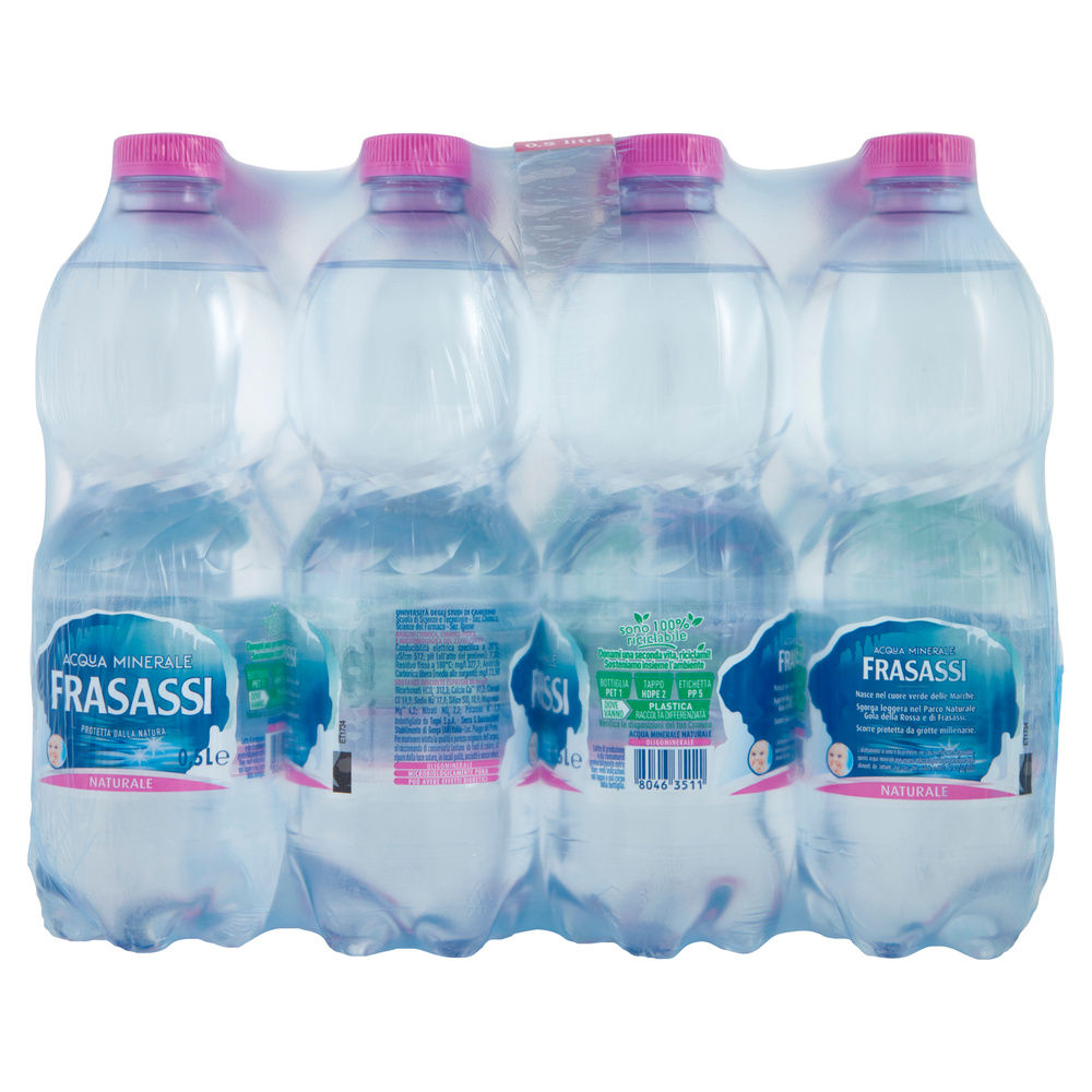 ACQUA OLIGOMINERALE NATURALE FRASASSI CLUSTER ML 500 X 12 - 3