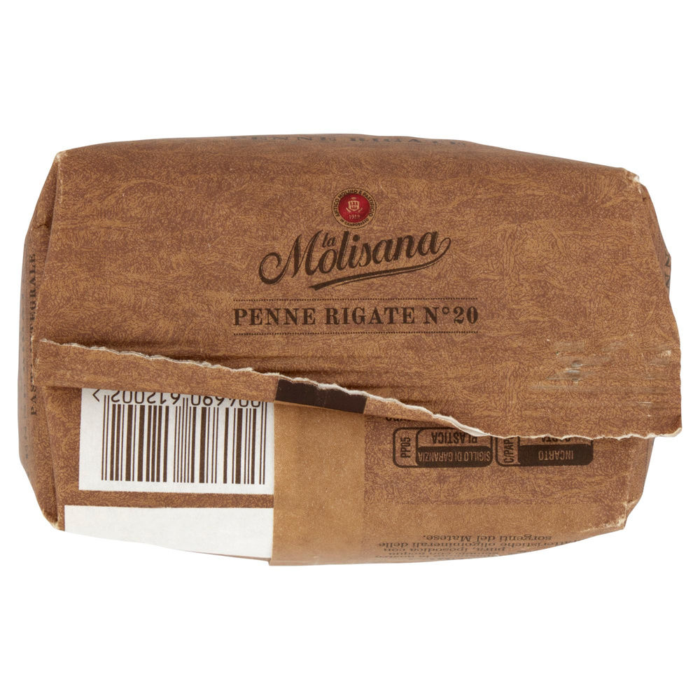 PASTA DI SEMOLA PENNE RIGATE INTEGRALI N.20 BRONZO LA MOLISANA G 500 - 7