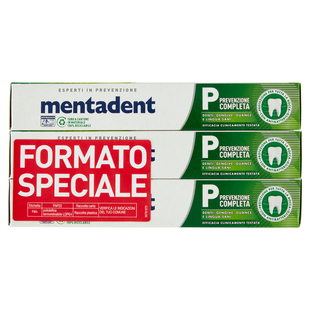 DENTIFRICIO MENTADENT P ML75 X 3 - 0