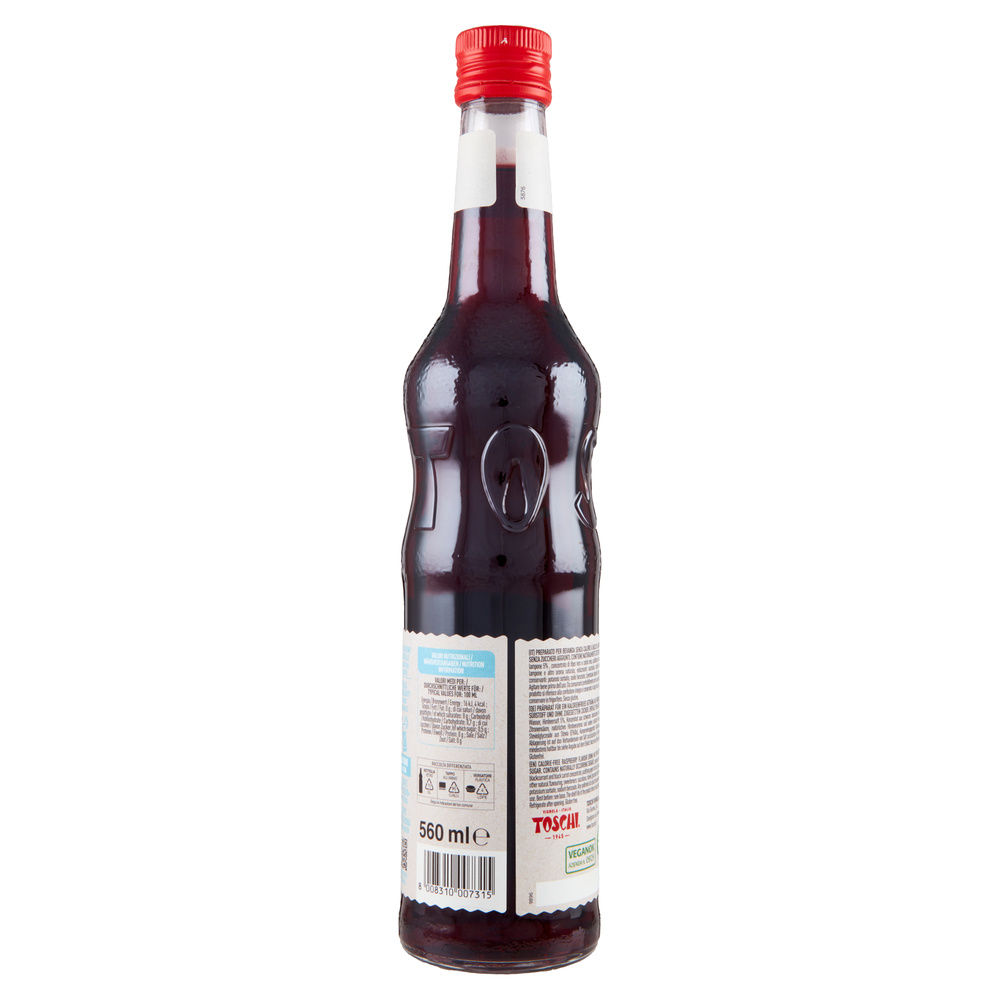 SCIROPPO LAMPONE LINEA ZERO + TOSCHI BOTTIGLIA ML 560 - 1