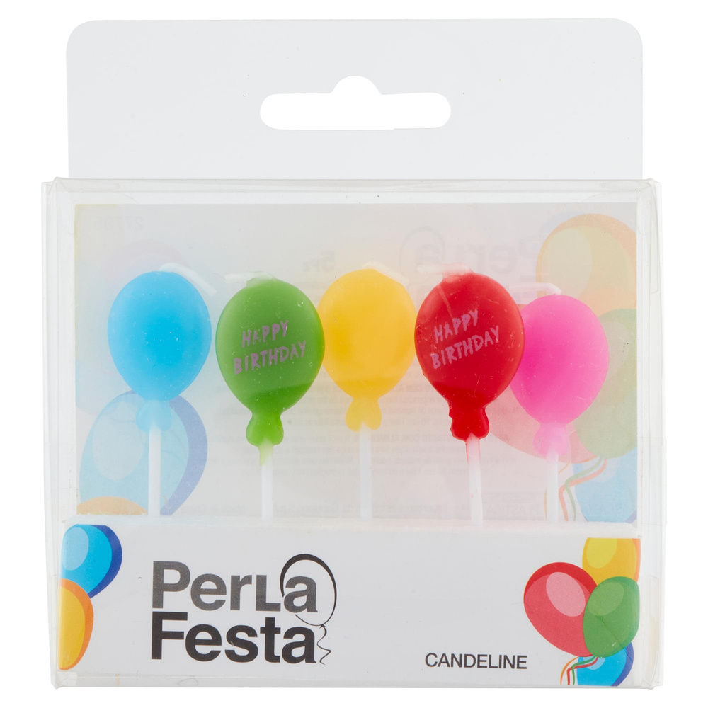CANDELINE PALLONCINI PERLAFESTA PZ 5 - 6