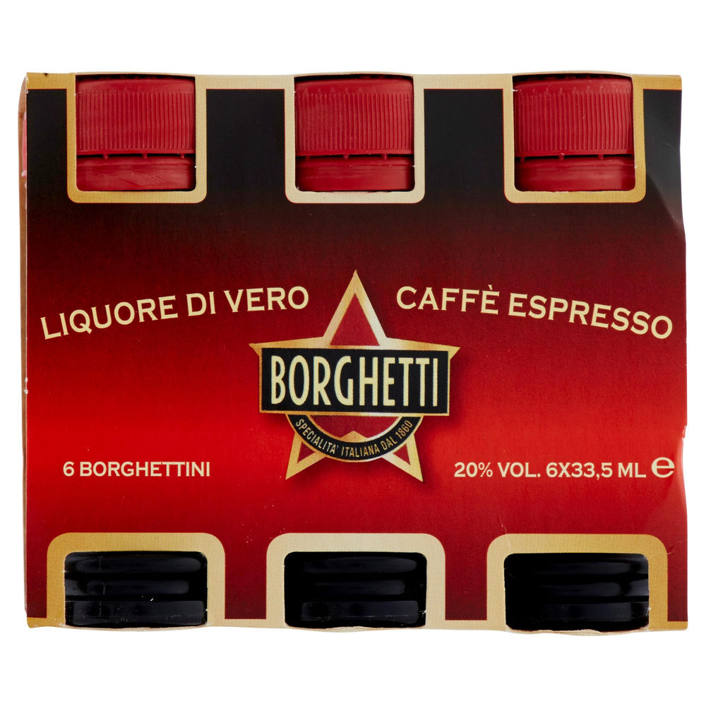 LIQUORE AL CAFFÈ BORGHETTINO 20 GRADI CLUSTER PET ML 33,5 X 6 - 3
