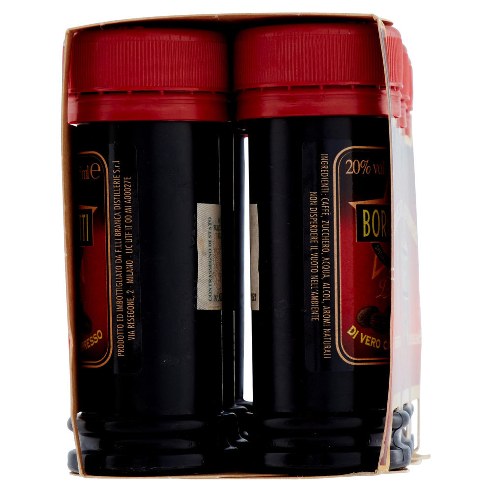 LIQUORE AL CAFFÈ BORGHETTINO 20 GRADI CLUSTER PET ML 33,5 X 6 - 4