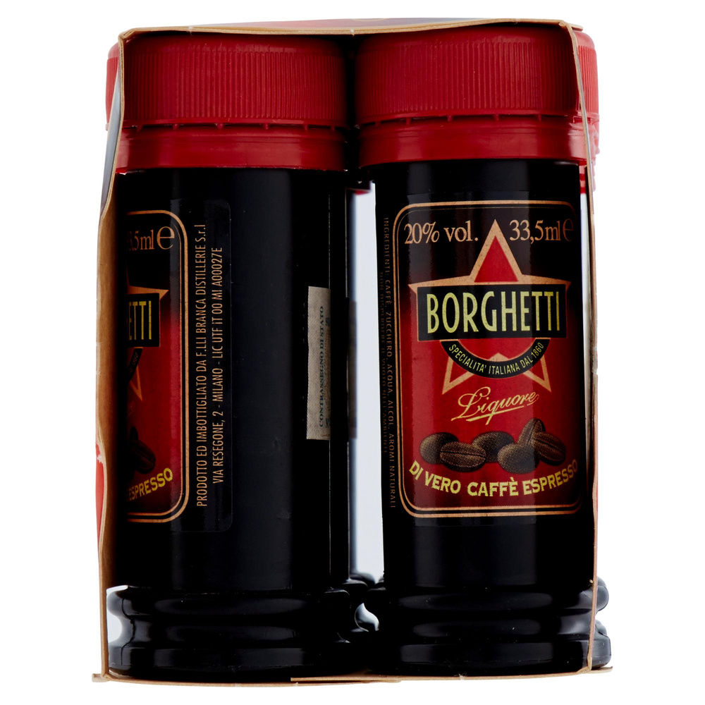 LIQUORE AL CAFFÈ BORGHETTINO 20 GRADI CLUSTER PET ML 33,5 X 6 - 5
