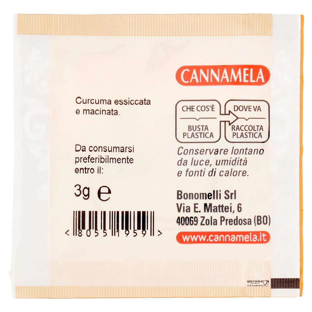 CURCUMA MACINATA CANNAMELA BUSTA MINI G 3 - 1