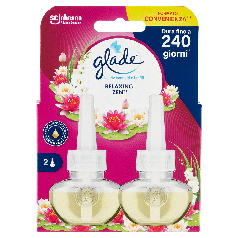 DEO AMBIENTI GLADE ELETTRICO DOPPIA RICARICA RELAXING ZEN ML 40 - 0