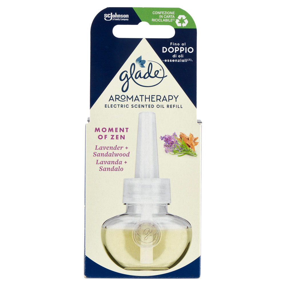 DEO AMBIENTI GLADE ELETTRICO AROMATHERAPY  RICARICA MOMENT OF ZEN ML 20 - 2