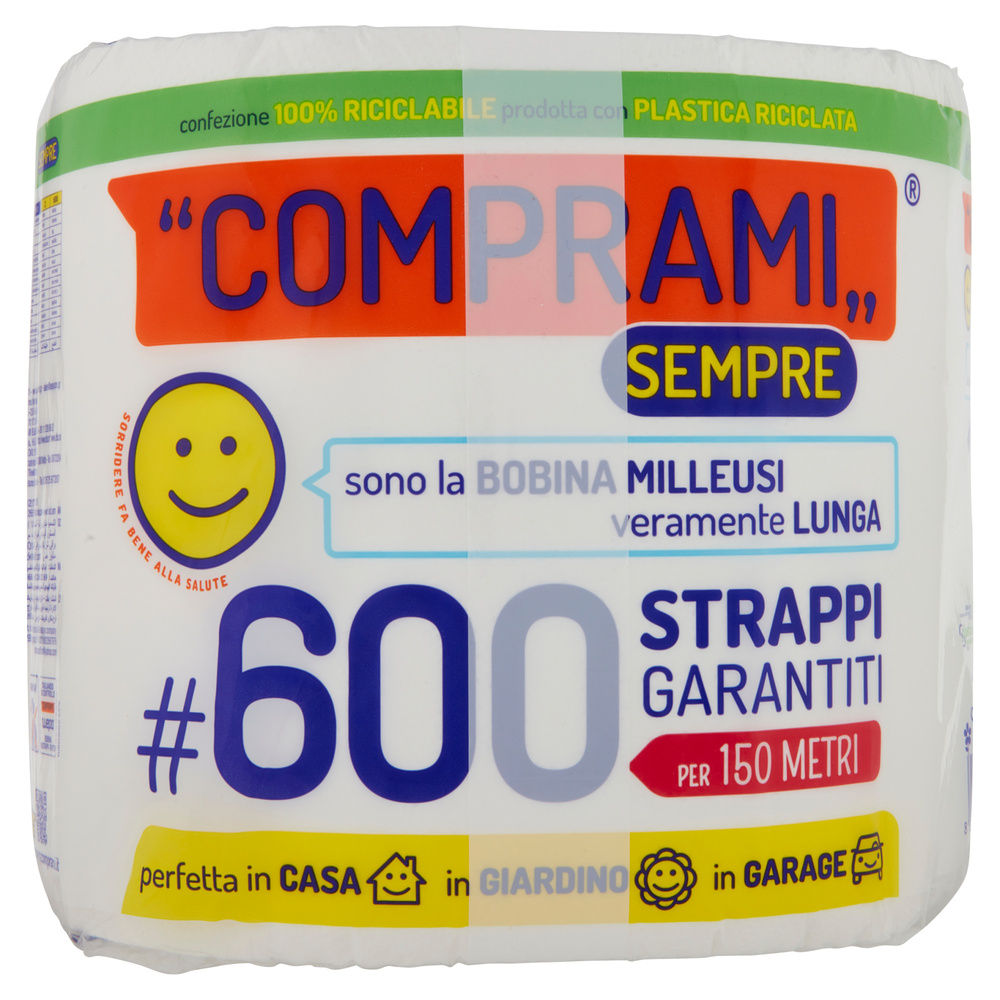 ASCIUGATUTTO COMPRAMI SEMPRE BOBINA 2V 600STRAPPI 60%PCR PZ.1 - 1