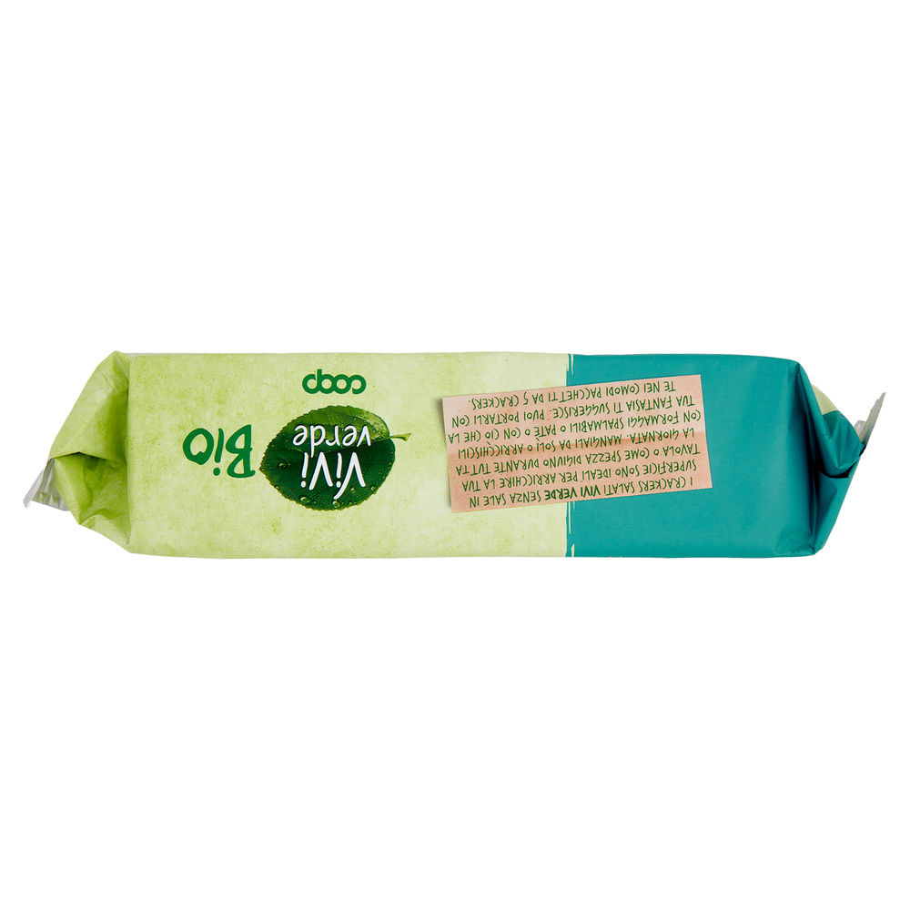 CRACKERS SALATI SENZA GRANELLI DI SALE IN SUPERFICIE BIO VIVI VERDE COOP G 200 - 6