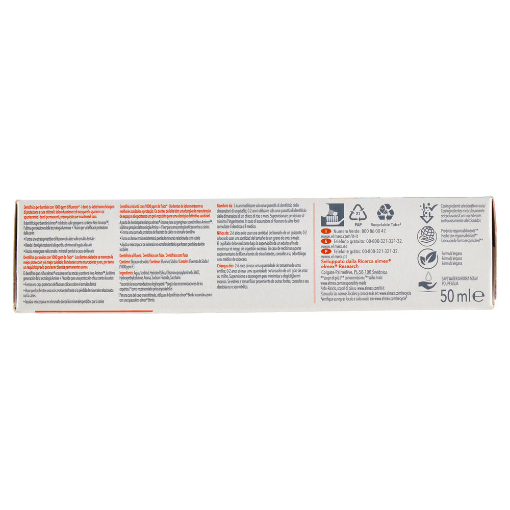DENTIFRICIO ELMEX KIDS 0-6 ANNI ML 50 - 3