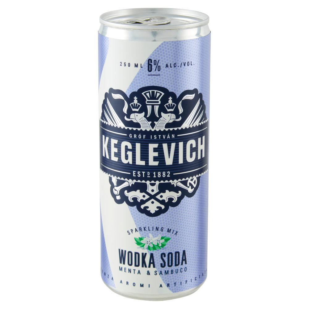 READY TO DRINK VODKA SODA MENTA SAMBUCO 6 GRADI KEGLEVICH LATTINA ML 250 - 7