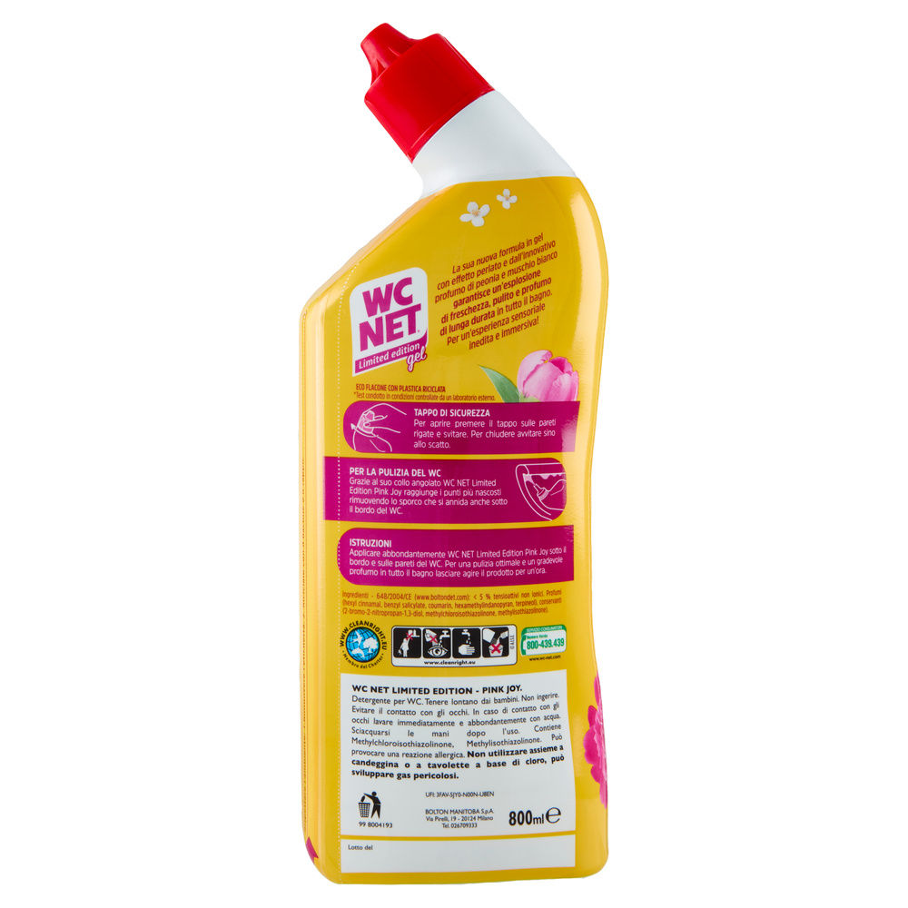 DETERGENTE WC GEL WC NET LIMITED EDITION PINK JOY ML 800 - 1