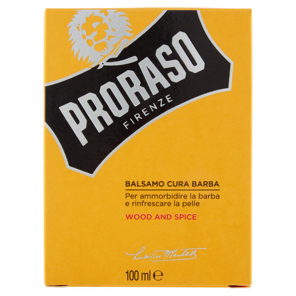 BALSAMO CURA BARBA PRORASO WOOD AND SPICE ML 100 - 0