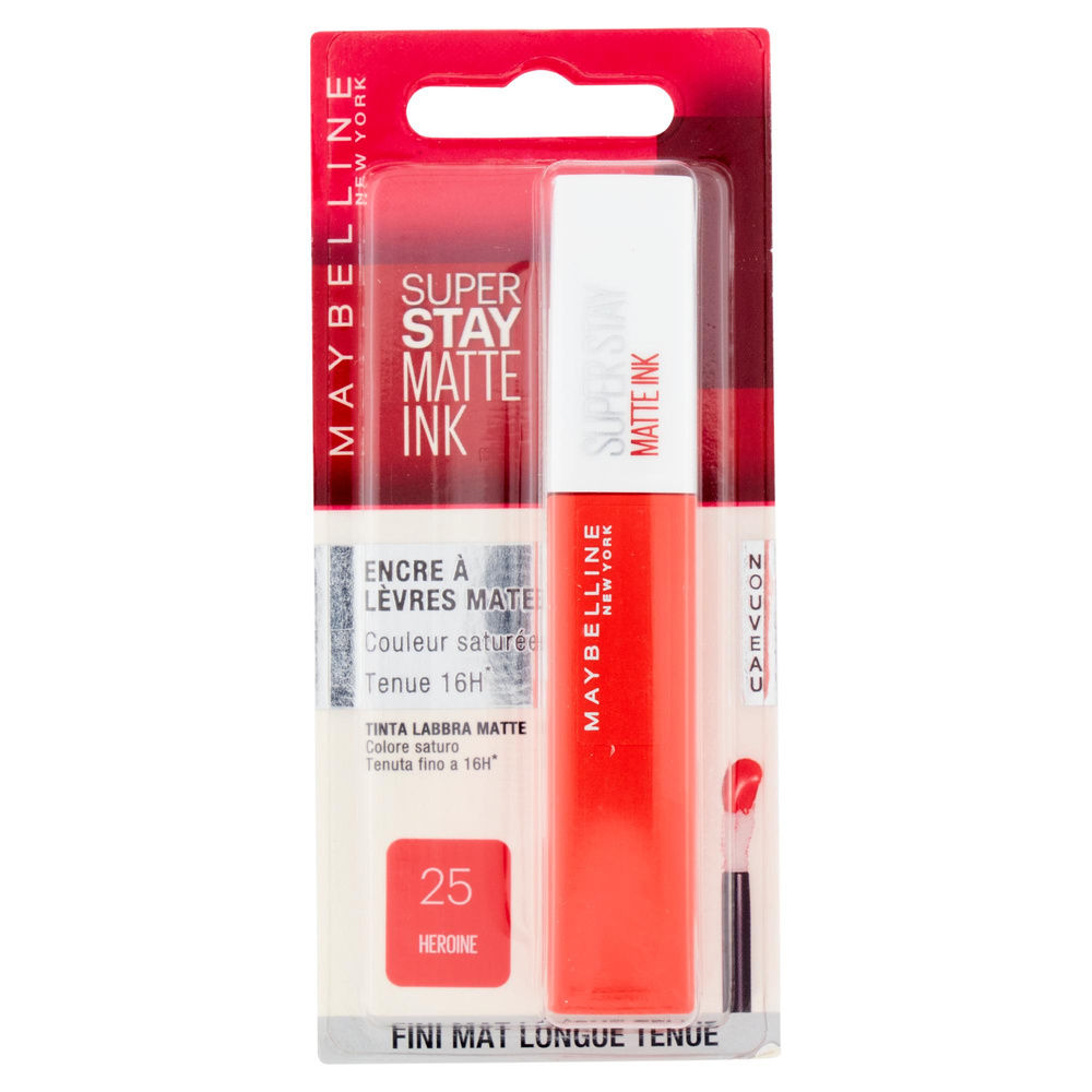 ROSSETTO MAYBELLINE SSTAY MATTE INK BL 25 HEROI PZ. 1 - 4