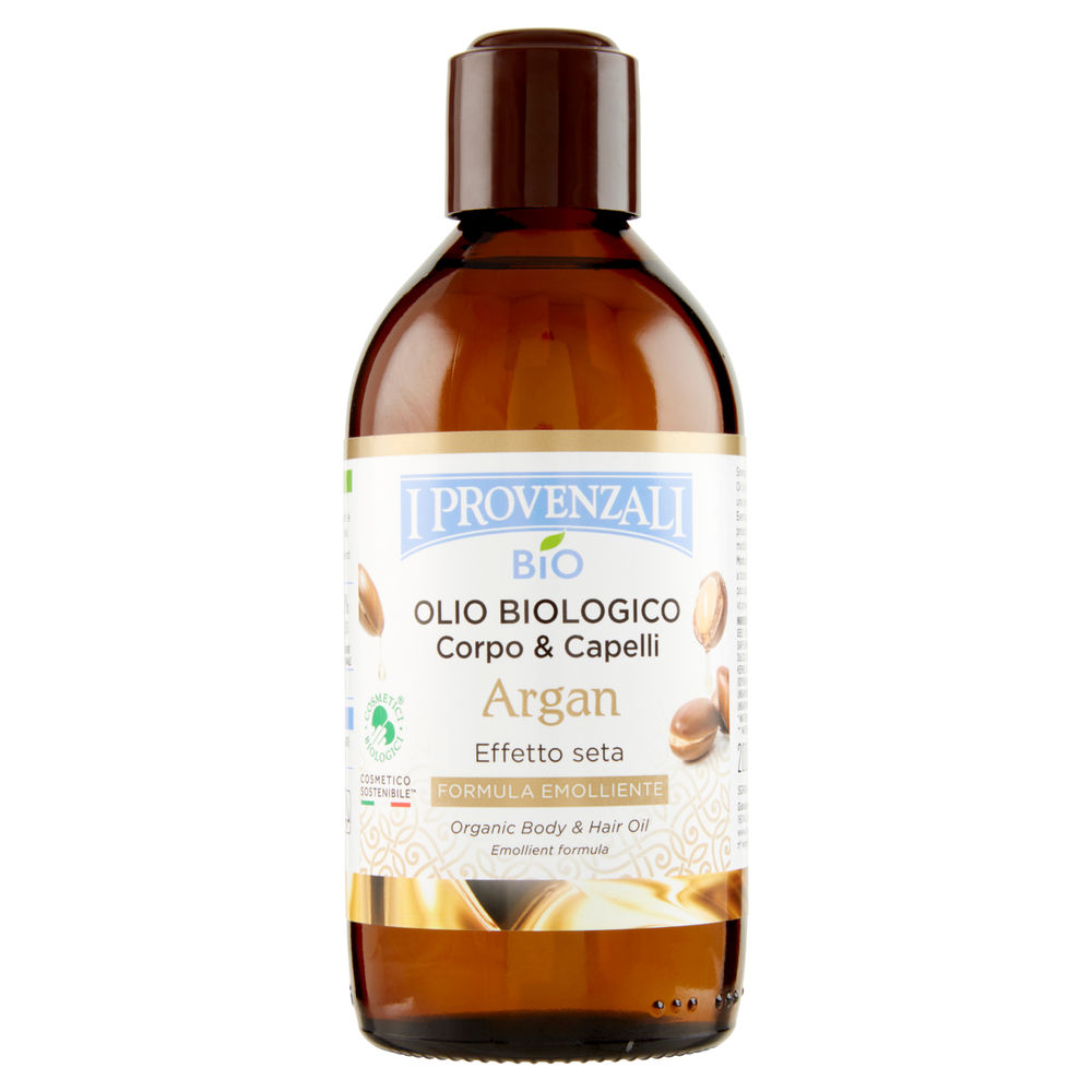 OLIO CORPO E CAPELLI BIOLOGICO ARGAN I PROVENZALI 200ML - 0