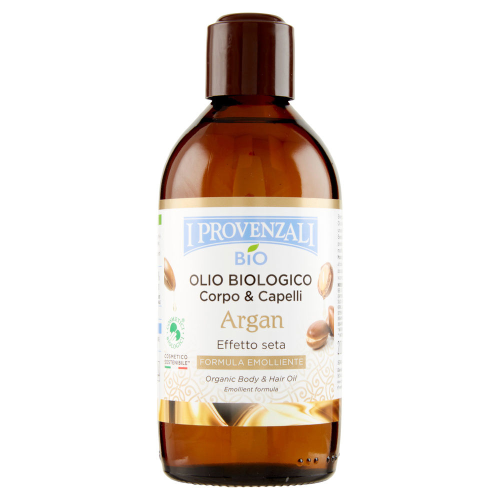 OLIO CORPO E CAPELLI BIOLOGICO ARGAN I PROVENZALI 200ML - 4