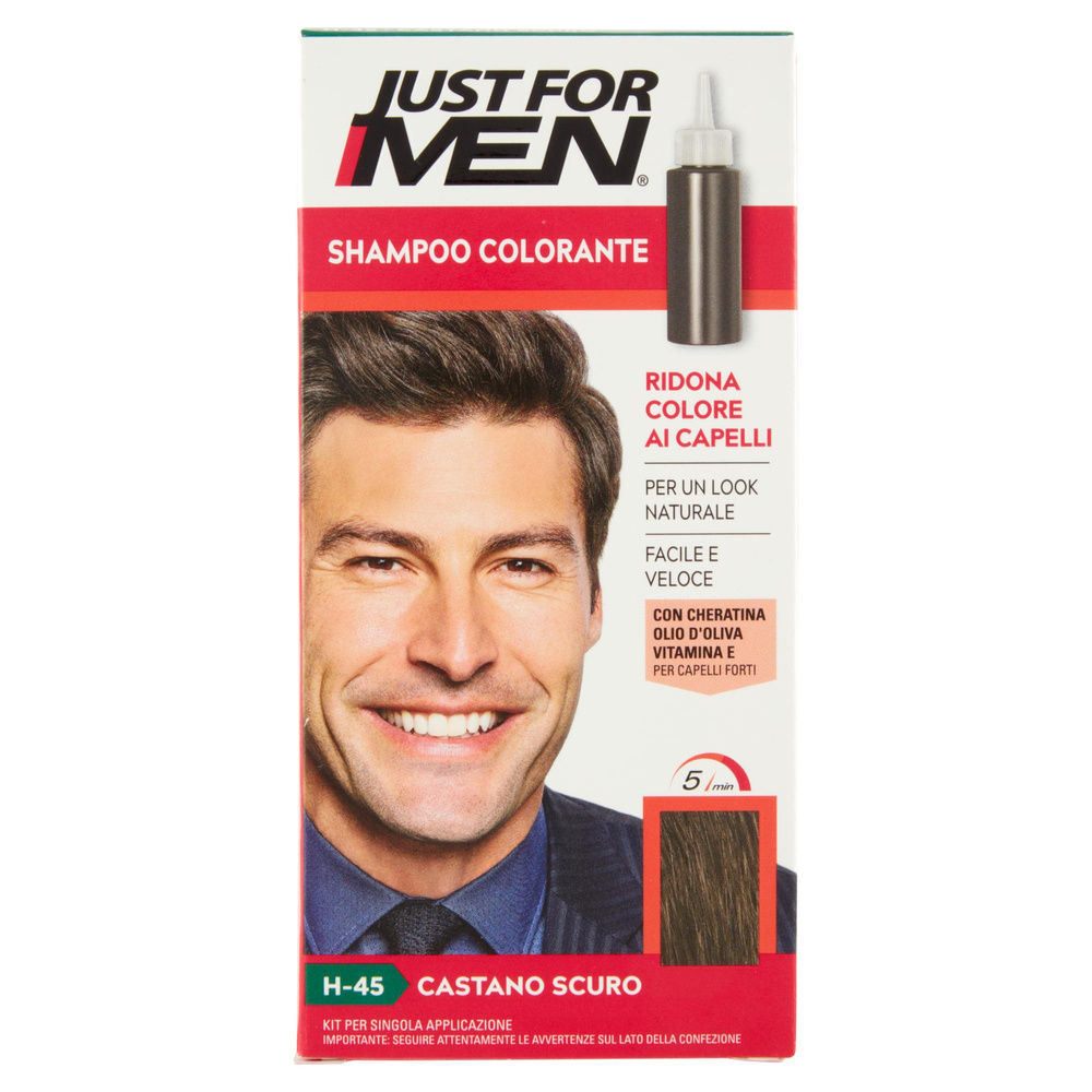 CREMA COLOLORANTE JUST FORMEN CASTANO SCURO PZ 1 - 3