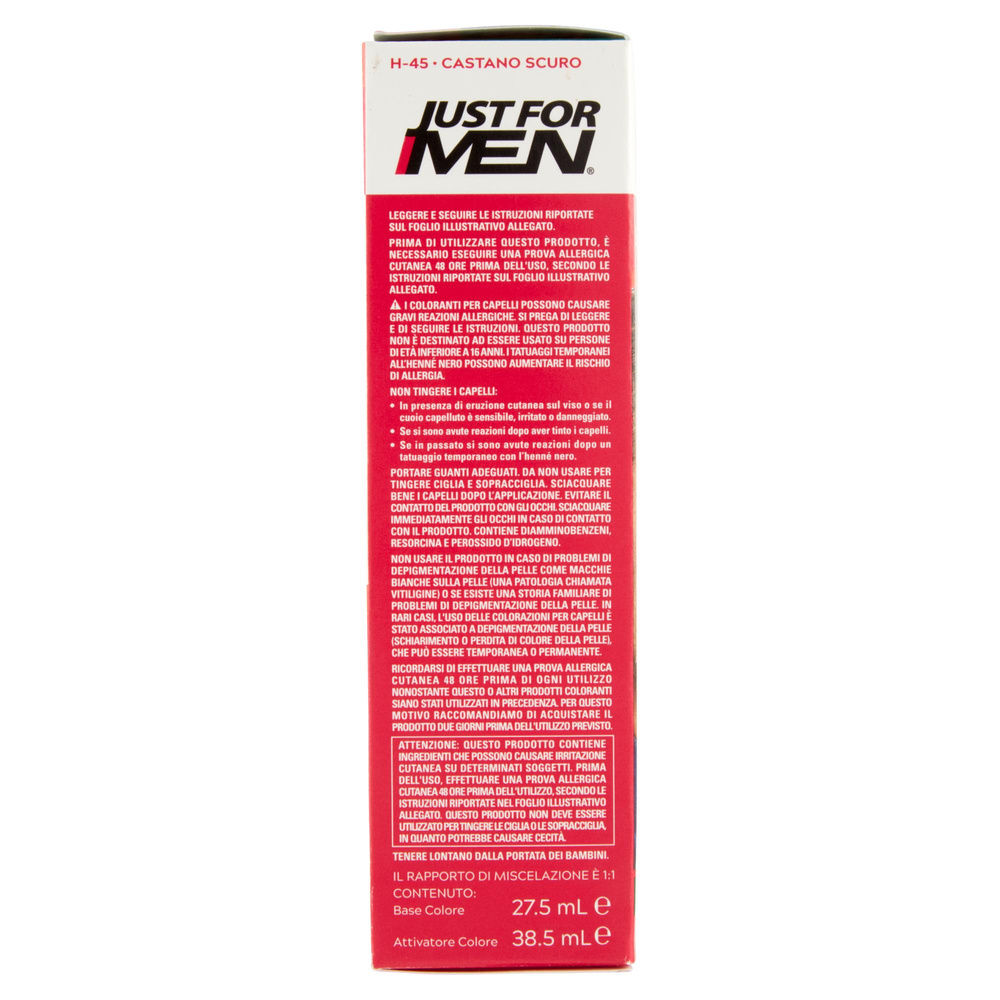 CREMA COLOLORANTE JUST FORMEN CASTANO SCURO PZ 1 - 4