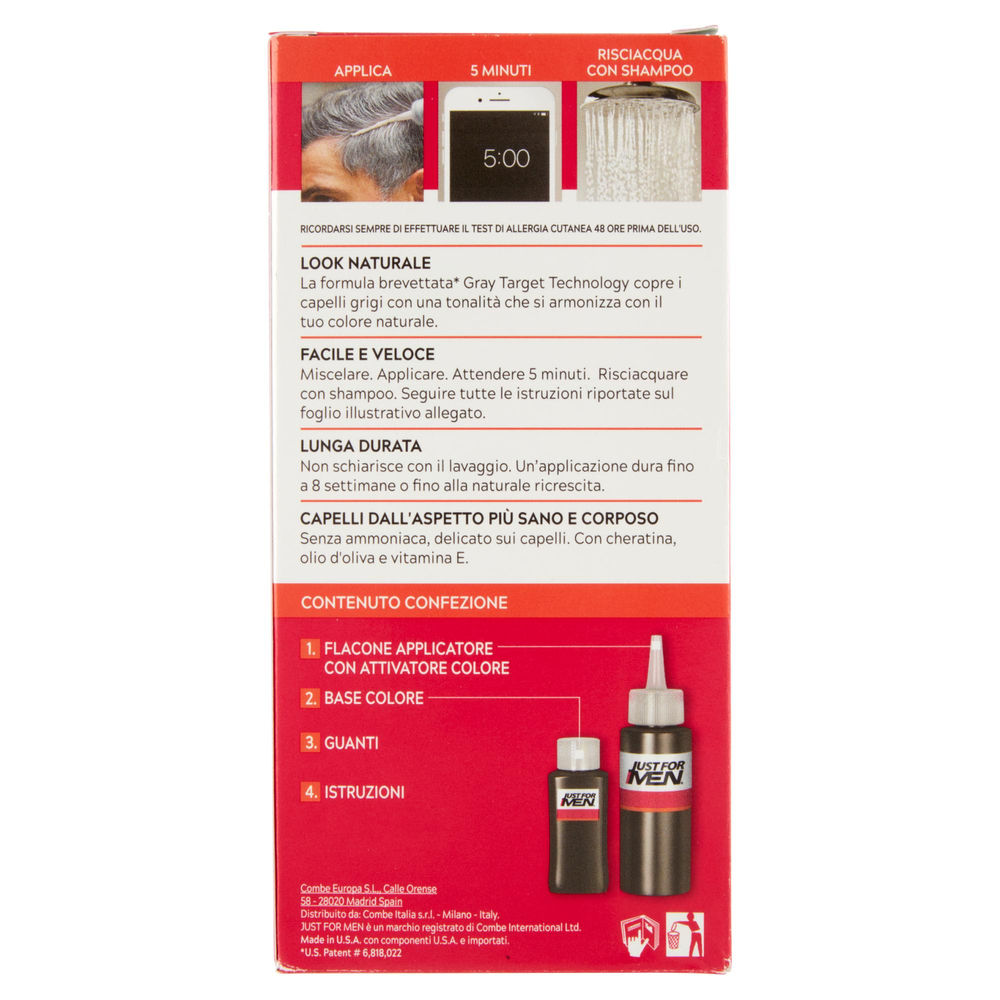 CREMA COLOLORANTE JUST FORMEN CASTANO SCURO PZ 1 - 1