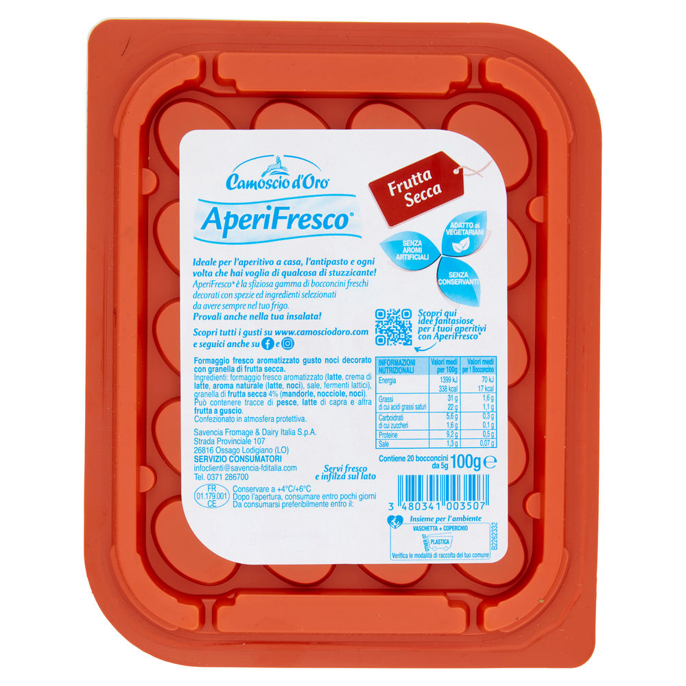 FORMAGGIO APERIFRESCO FRUTTA SECCA SAVENCIA VASSOIO G 100 - 1