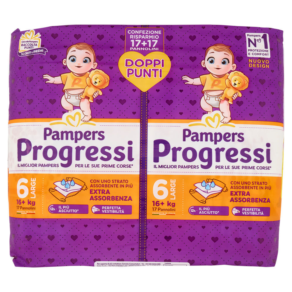 PANNOLINI PAMPERS PROGRESSI XL PZ.34 - 0