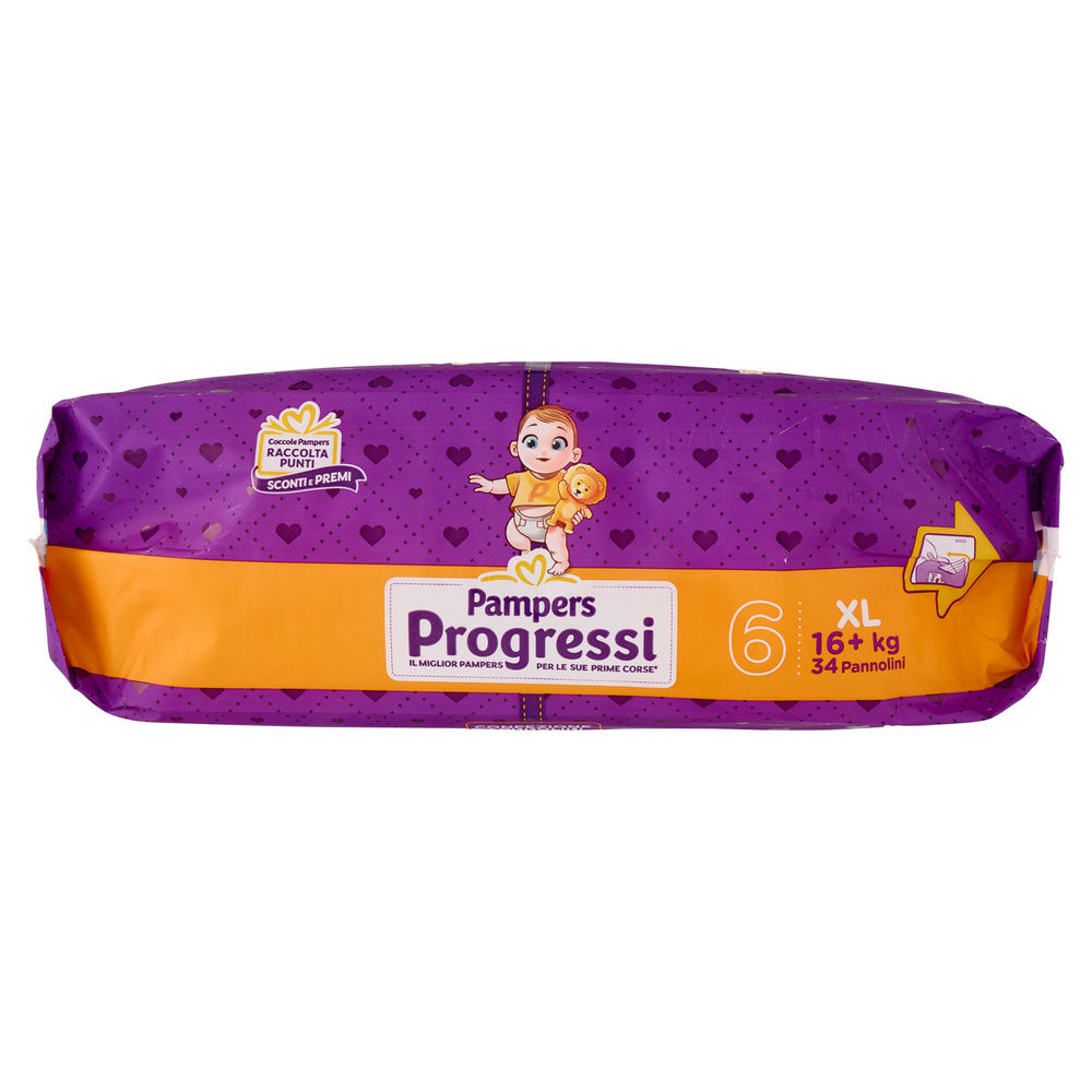 PANNOLINI PAMPERS PROGRESSI XL PZ.34 - 6