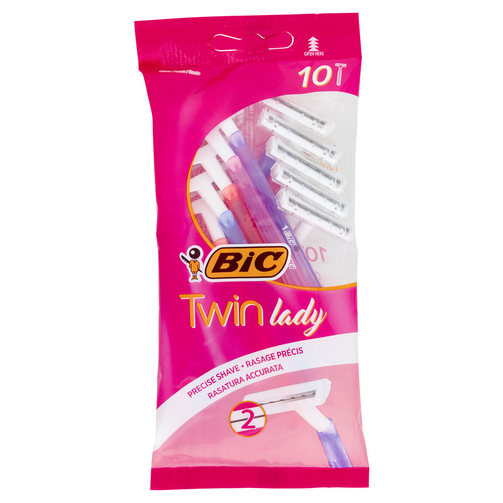 Rasoio usa e getta bic donna twin lady pz 10