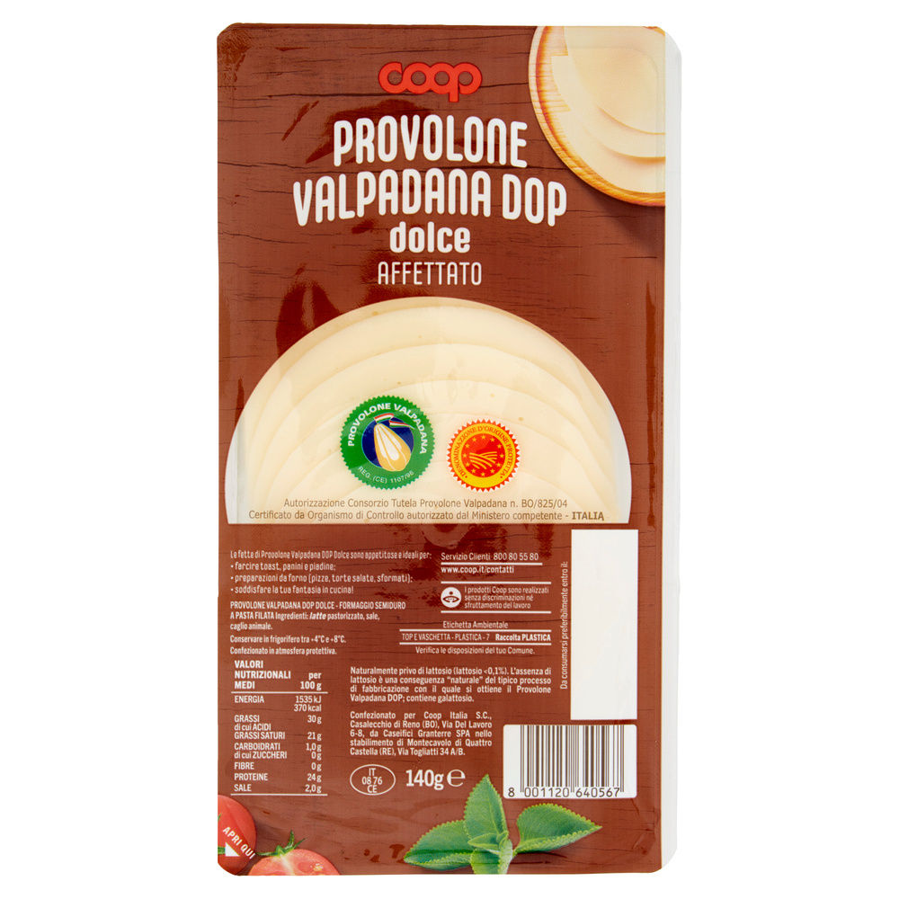 PROVOLONE DOP FETTE COOP G 140 - 2