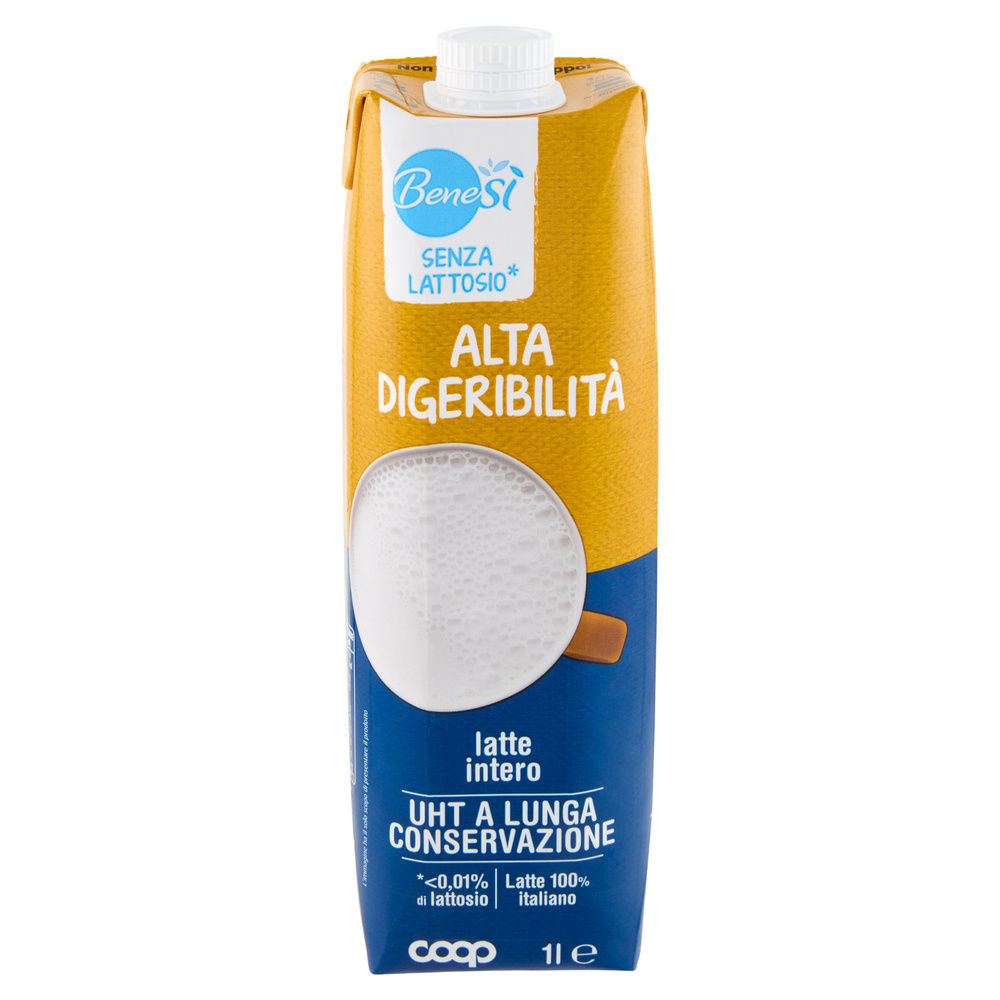 LATTE UHT INTERO ALTA DIGERIBILITA' BENESÌ COOP L 1 - 2