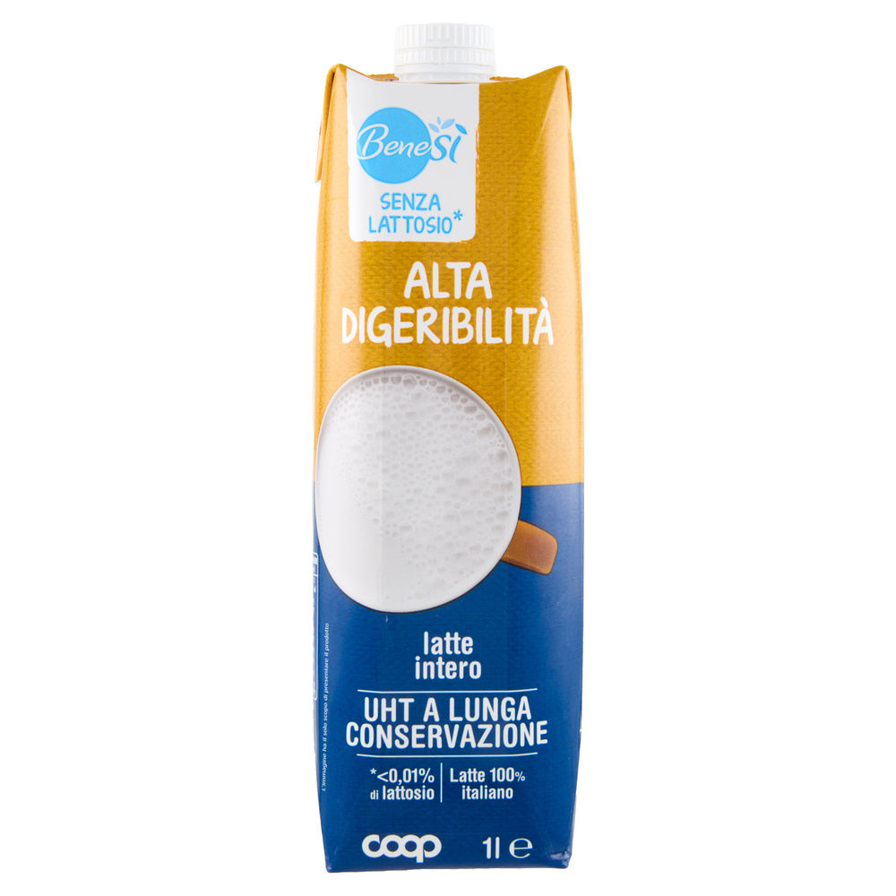 LATTE UHT INTERO ALTA DIGERIBILITA' BENESÌ COOP L 1 - 3