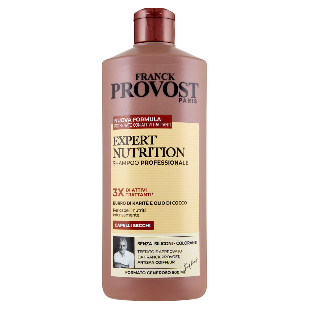 Shampoo per capelli trattati franck provost nutrition ml 500