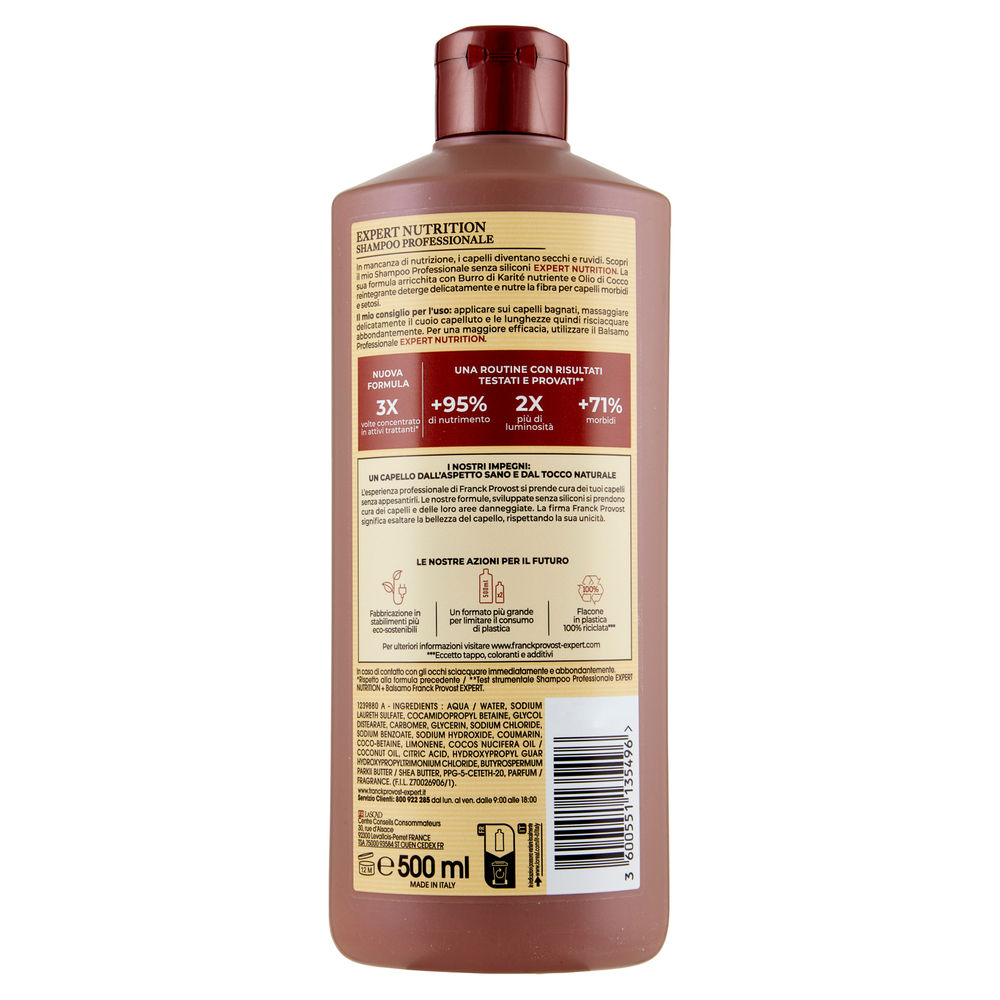 SHAMPOO PER CAPELLI TRATTATI FRANCK PROVOST NUTRITION ML 500 - 1