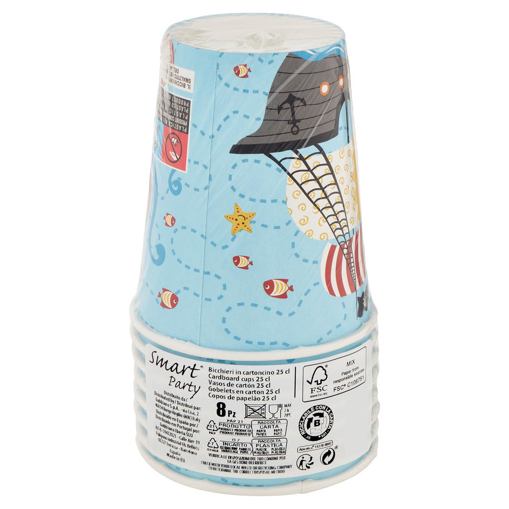 BICCHIERI PIRATES N.CART SMART PZ.8 - 6