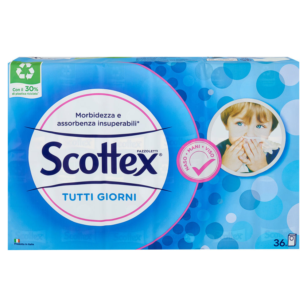 FAZZOLETTI SCOTTEX TUTTI I GIORNI 4VELI 9X PZ.36 - 2