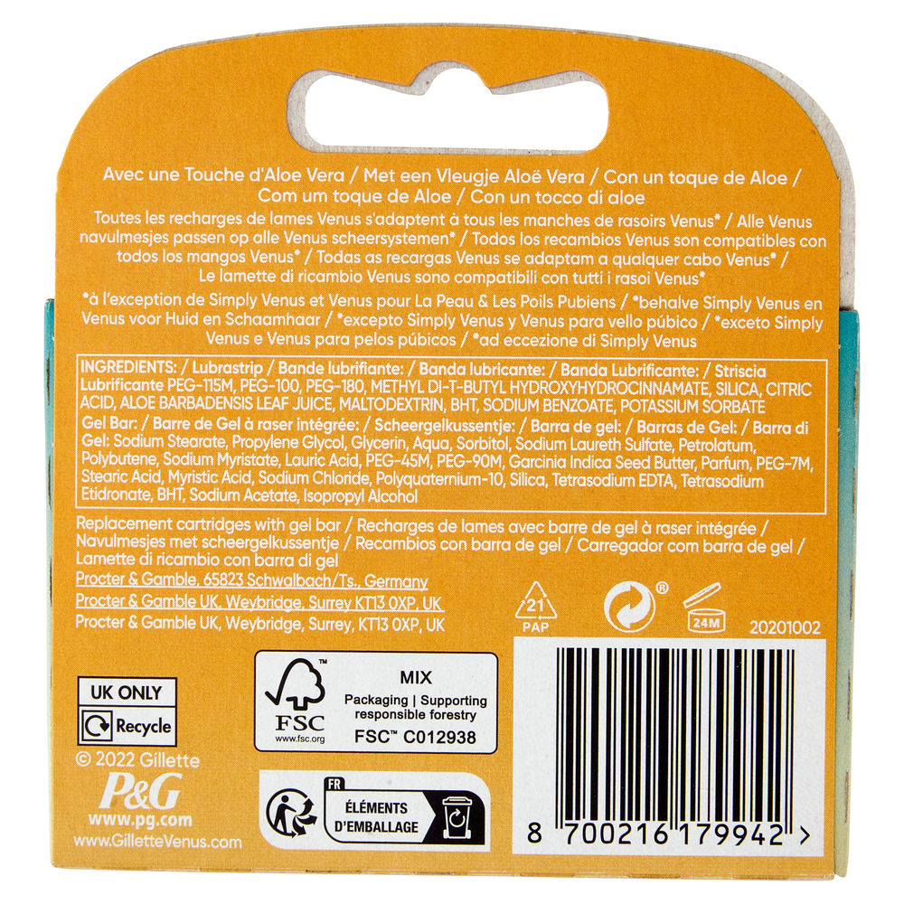 LAME DI RICAMBIO GILLETTE VENUS CG5 SENSITIVE PZ.3 - 1