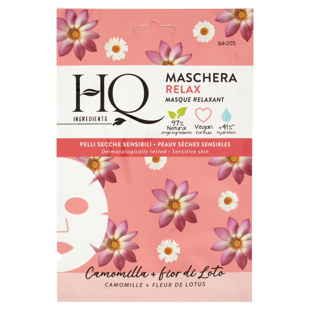 MASCHERA VISO IN TESSUTO HQ RELAX ML 12 PZ 1 - 0