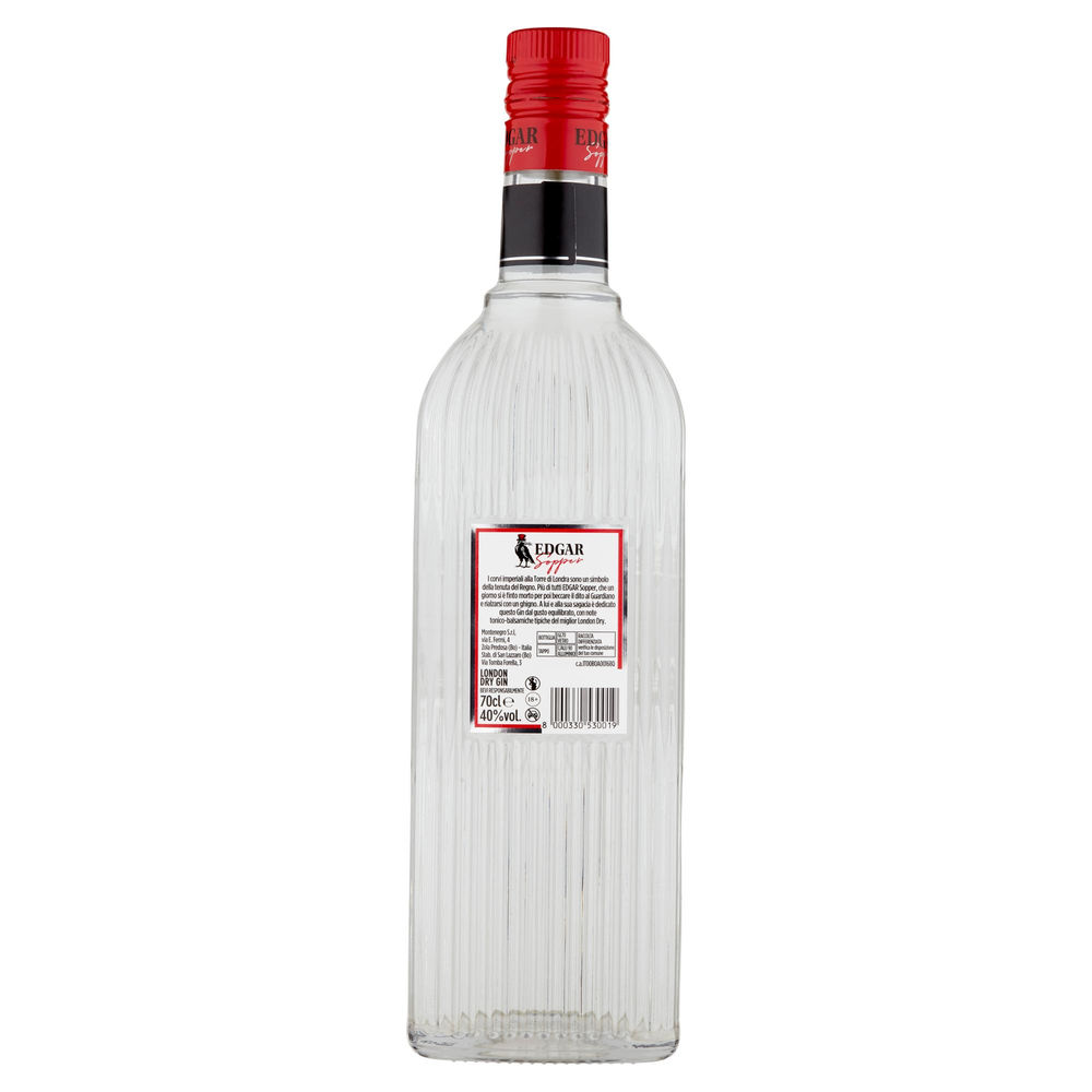 GIN EDGAR SOPPER 40 GRADI BOTTIGLIA ML 700 - 1