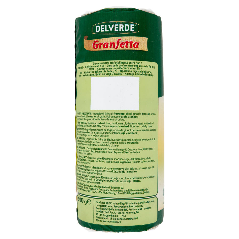 FETTE BISCOTTATE DELVERDE X 80 INCARTO G 600 - 12