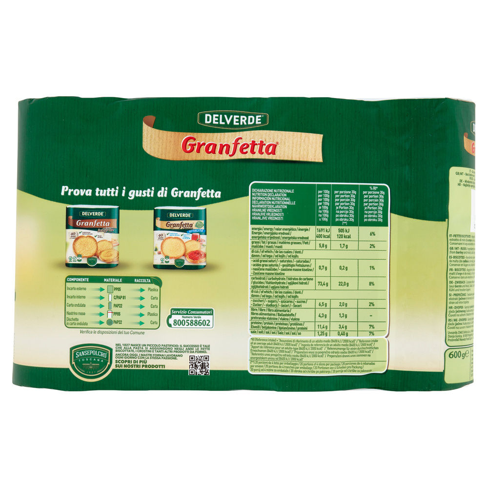 FETTE BISCOTTATE DELVERDE X 80 INCARTO G 600 - 11