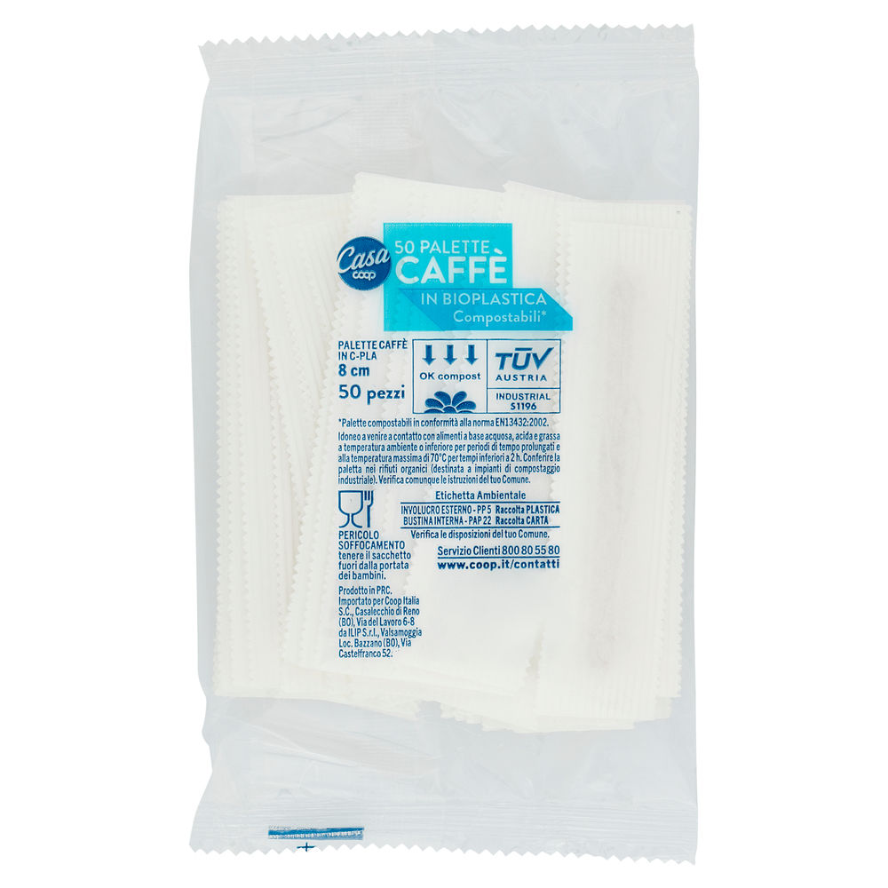 PALETTE CAFFE' BIOPLASTICA COOP CASA PZ 50 - 0