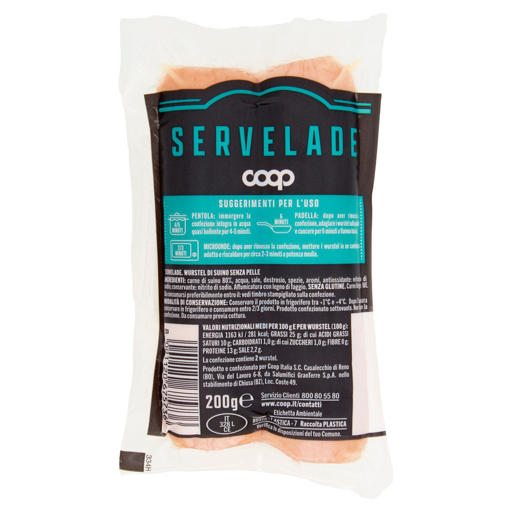 SERVELADE WURSTEL COOP G 200 - 2