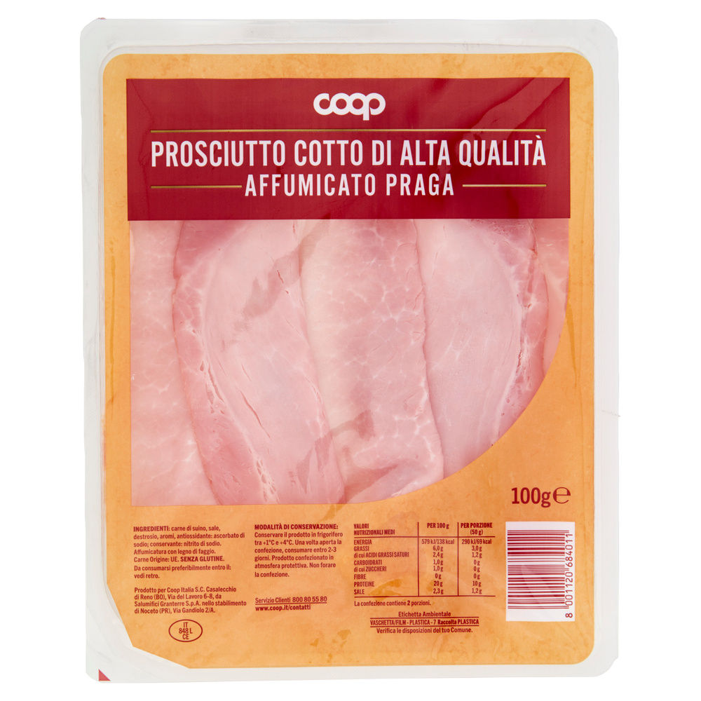 PROSCIUTTO DI PRAGA ALTA QUALITÀ COOP G 100 - 6