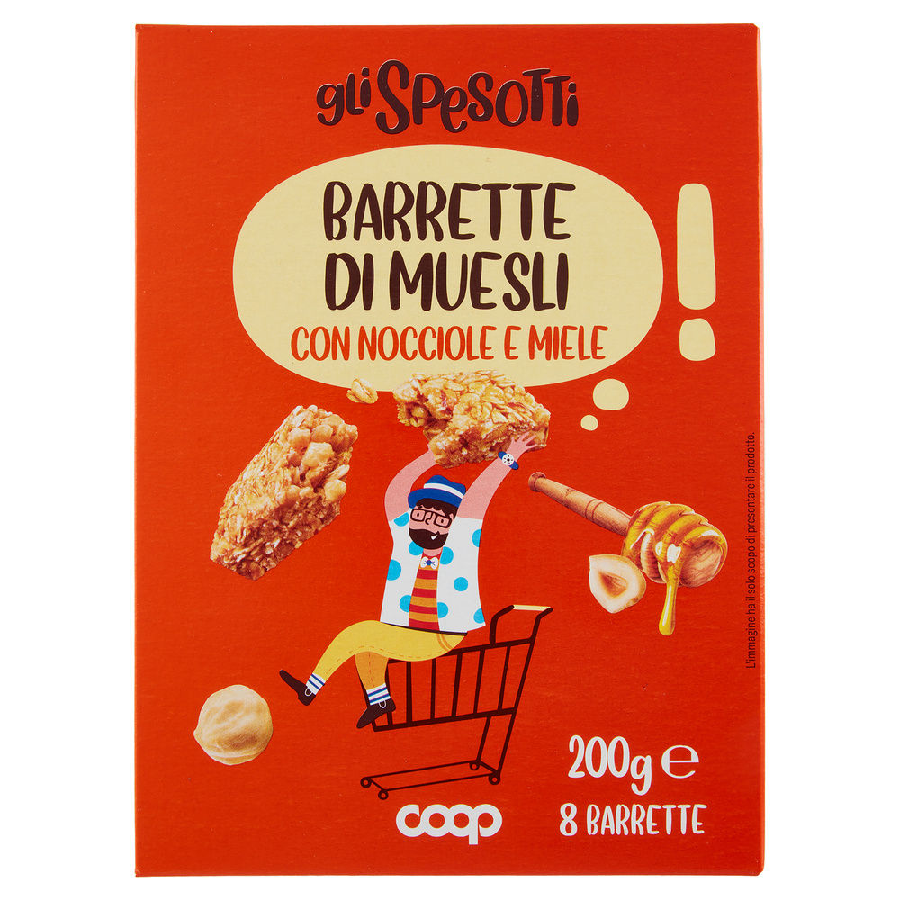 BARRETTA GLI SPESOTTI MUESLI CON NOCCIOLE E MIELE 8 PEZZI G200 - 7