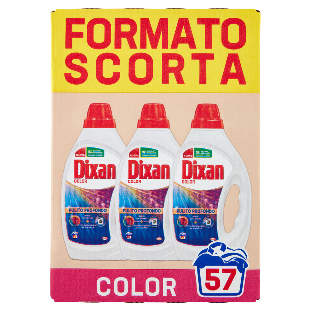 DETERSIVO LAVATRICE LIQUIDO DIXAN 19LAVX3 COLOR 3X L 0,855 - 0