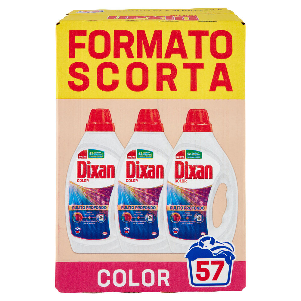 DETERSIVO LAVATRICE LIQUIDO DIXAN 19LAVX3 COLOR 3X L 0,855 - 6