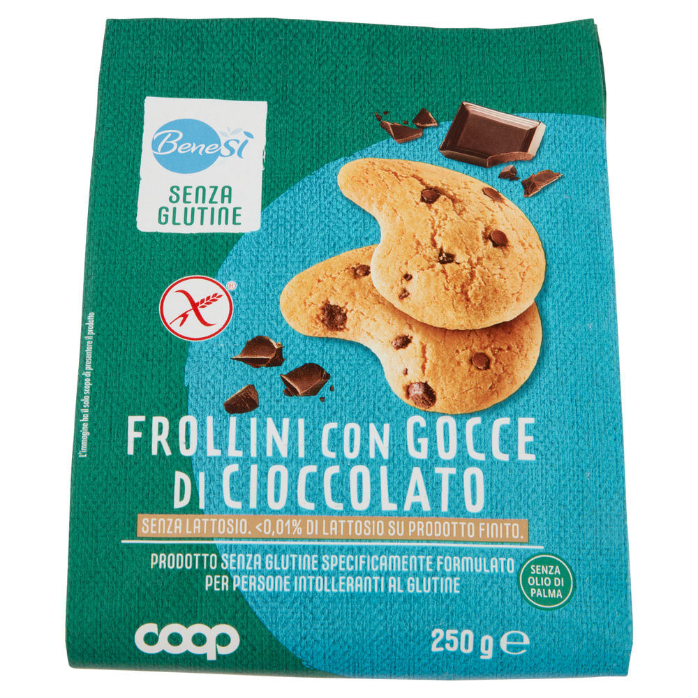 FROLLINO GOCCE DI CIOCCOLATO S/GLUTINE S/LATTOSIO BENESÌ COOP G250 - 0