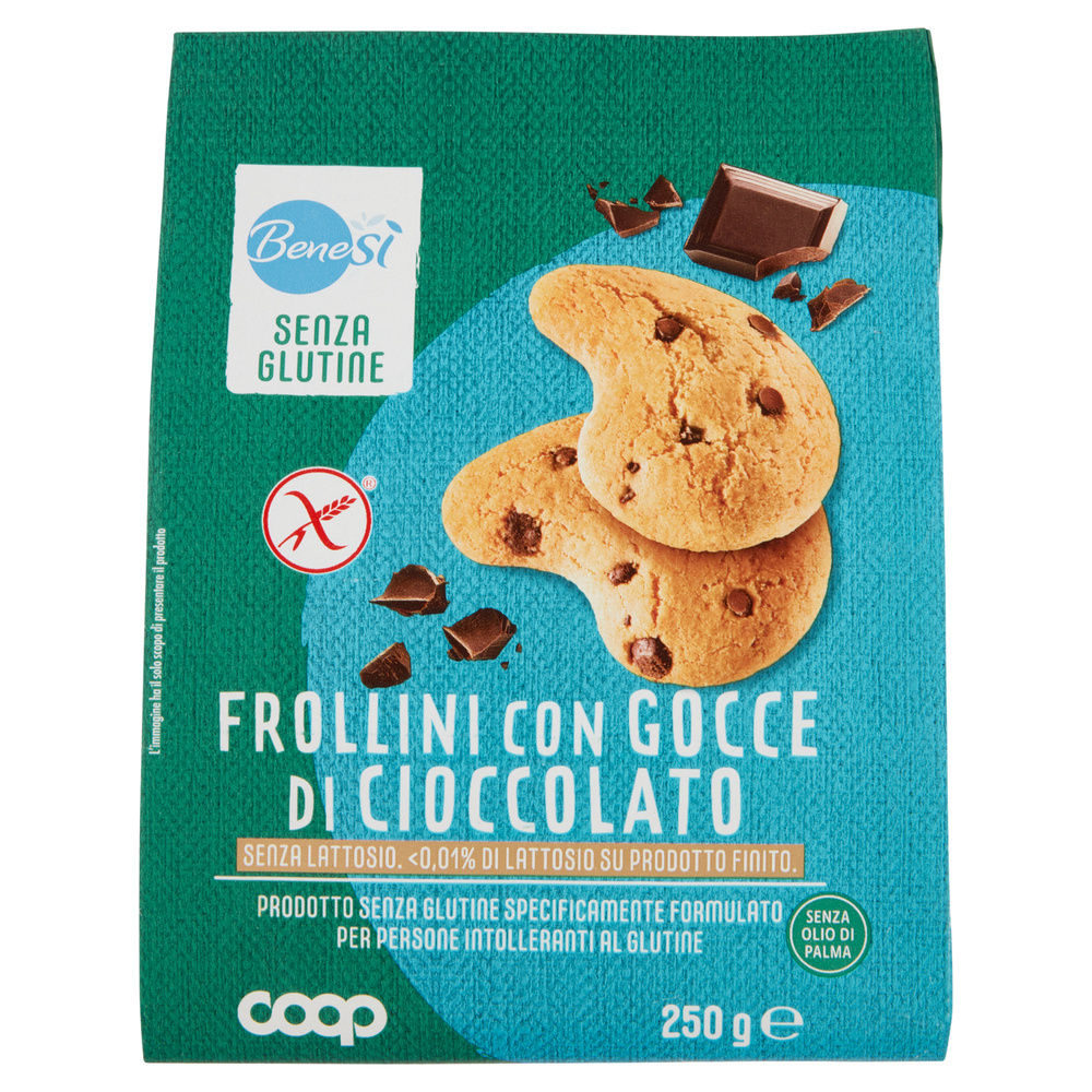 FROLLINO GOCCE DI CIOCCOLATO S/GLUTINE S/LATTOSIO BENESÌ COOP G250 - 2