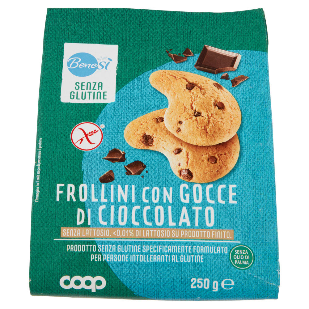 FROLLINO GOCCE DI CIOCCOLATO S/GLUTINE S/LATTOSIO BENESÌ COOP G250 - 8